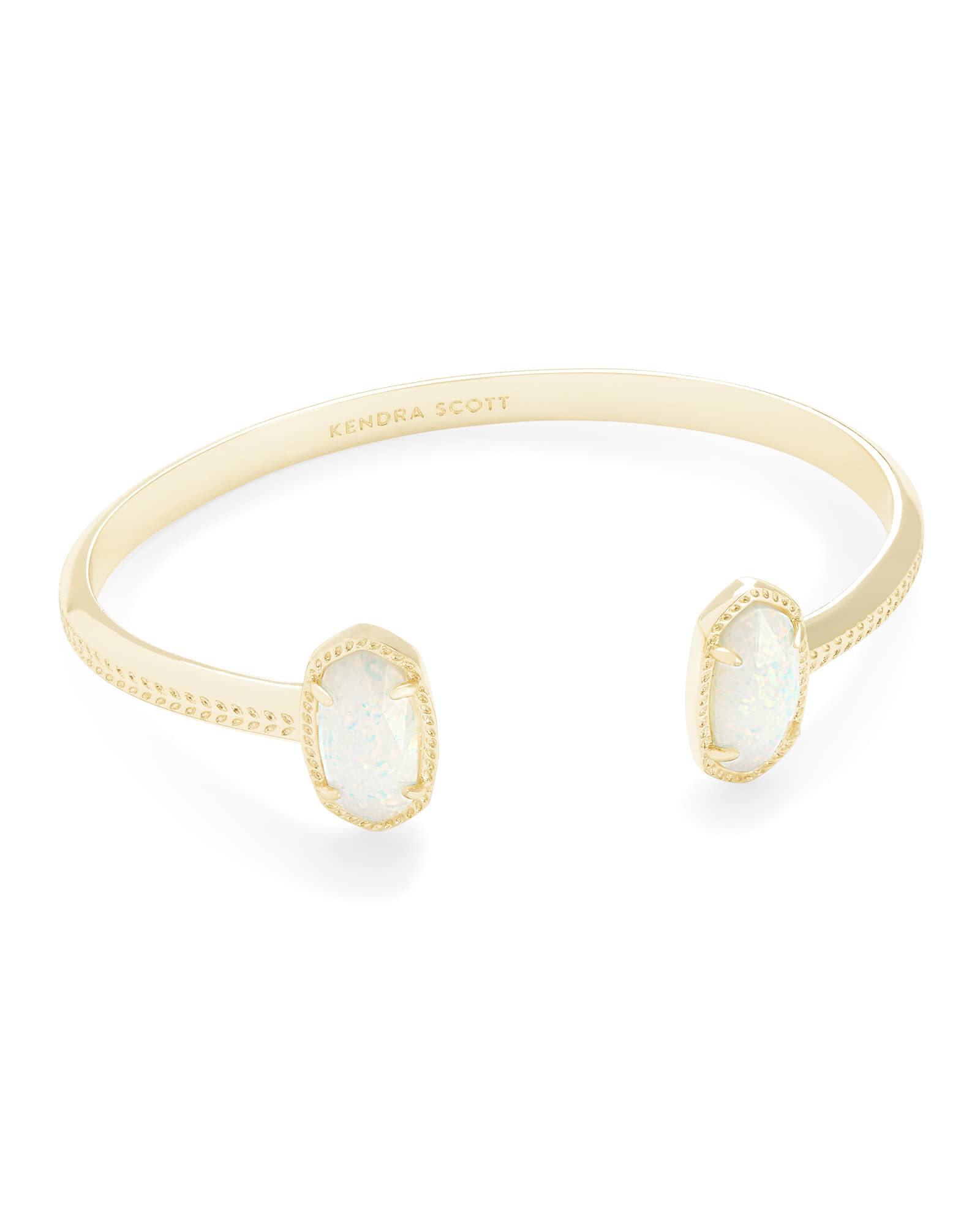 Kendra Scott Elton Bracelet in 14k Gold-Plated Brass, Fashion Jewelry for Women, White Opal