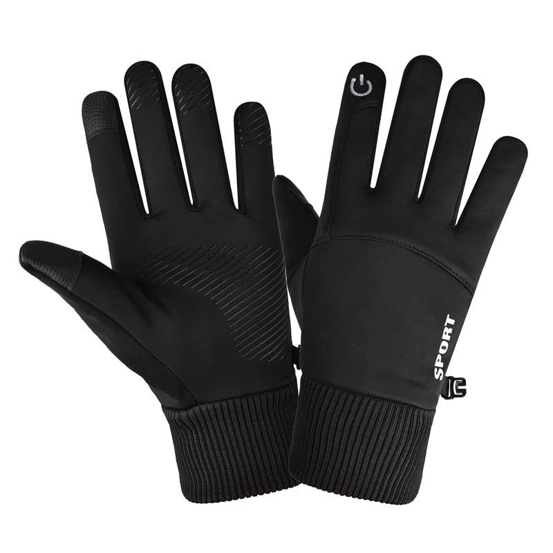 Angjiny Winter Gloves Men Women Touch Screen Glove Cold Weather Warm Gloves Freezer Work Gloves Suit for Running Driving Bike Cycling Working Hiking