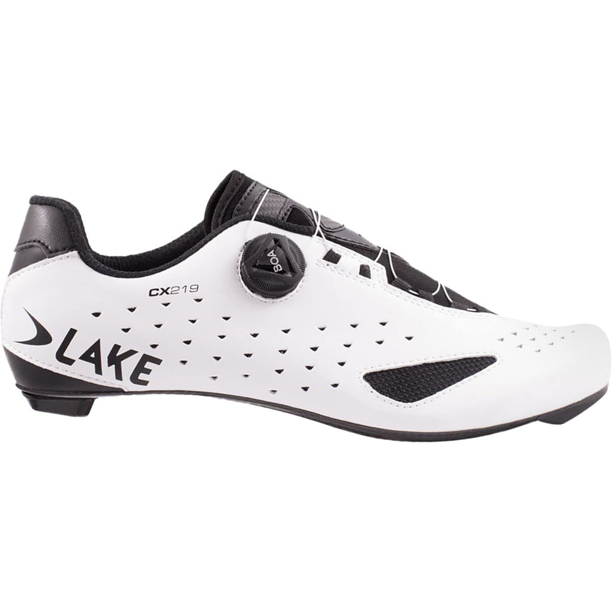 Lake Cx219 Cycling Shoe - Men's White/Black, 43.5