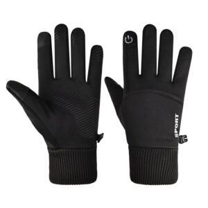 Angjiny Winter Gloves Men Women Touch Screen Glove Cold Weather Warm Gloves Freezer Work Gloves Suit for Running Driving Bike Cycling Working Hiking