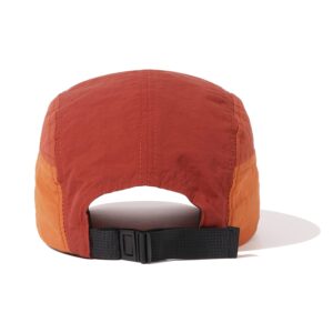 Croogo Camper 5-Panel Cap Waterproof Baseball Cap Nylon Lightweight Running Caps Five Panel Snapback Hats Unisex,Orange-WBBC8