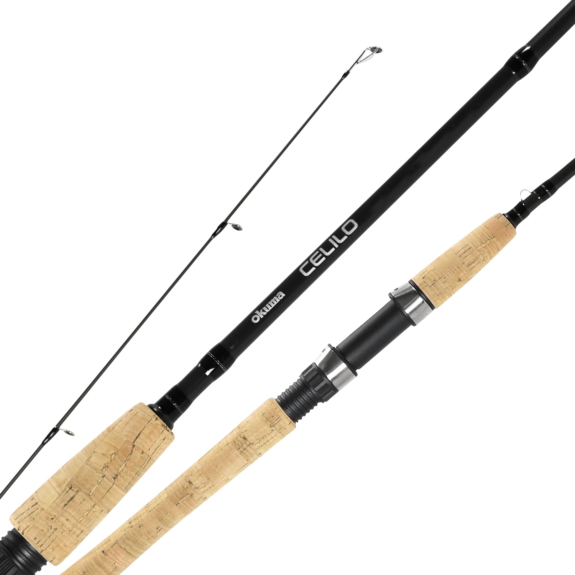 Okuma Celilo Graphite Lightweight Ultra Light Freshwater Rods, CE-S-802ULb, Black, 8' 0"