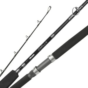 okuma cavalla 24 ton carbon blank ufr tip boat rod- cav-c-601mh, black, 6' 0"