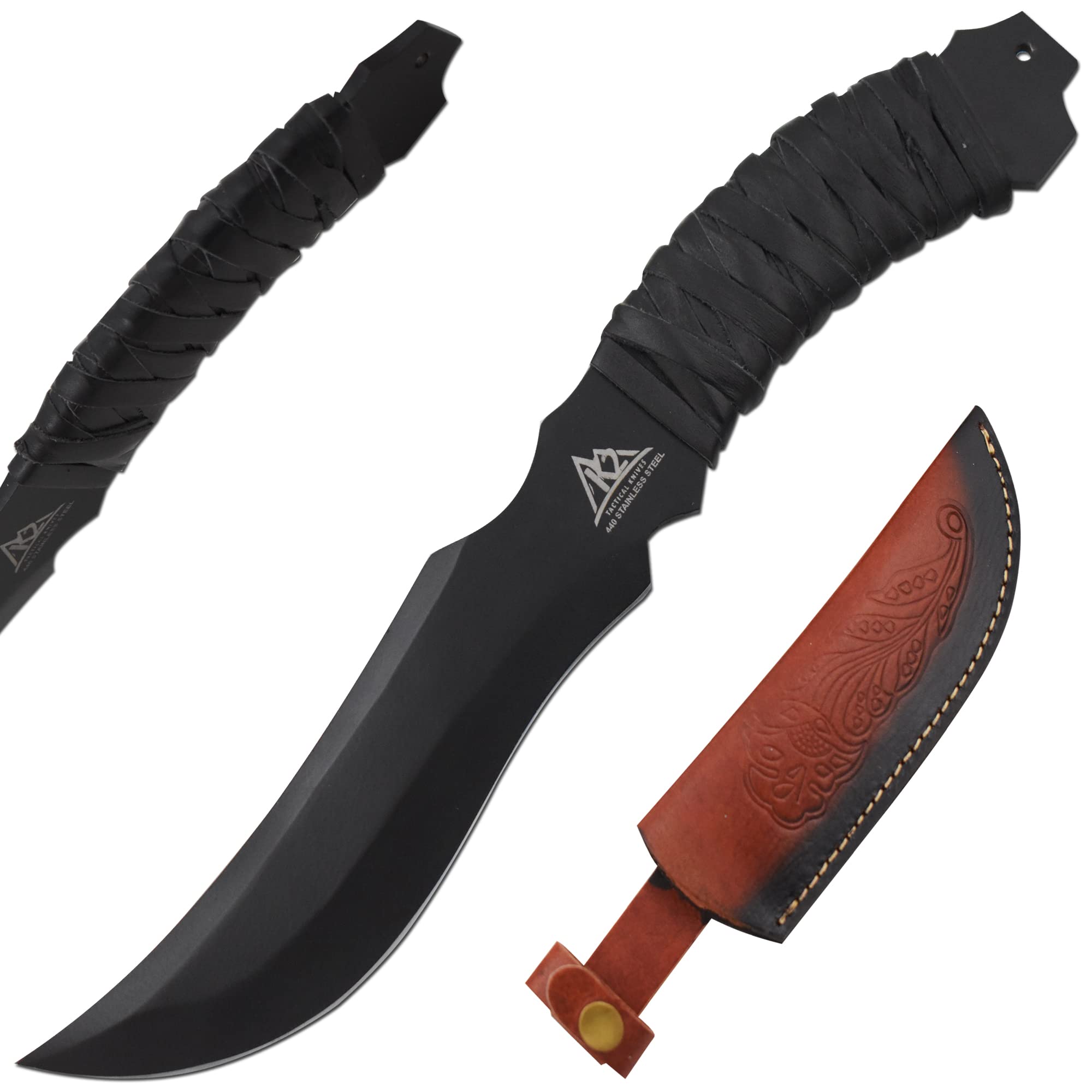 K2 Tactical Knives Handmade Handforged Full Tang Heavy Duty Fixed Blade Knife | Hunting | Camping | Survival | EDC