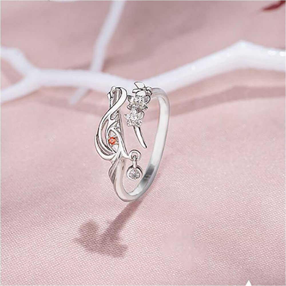 Heaven Official's Blessing: Tian Guan Ci Fu 925 Sterling Silver Finger Ring Cosplay Figure Jewelry, (A pair)