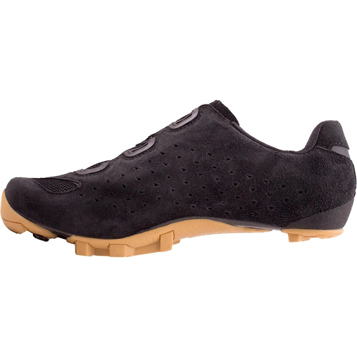 Lake Mx238 Gravel Cycling Shoe - Men's Black Suede/Gold, 45.0