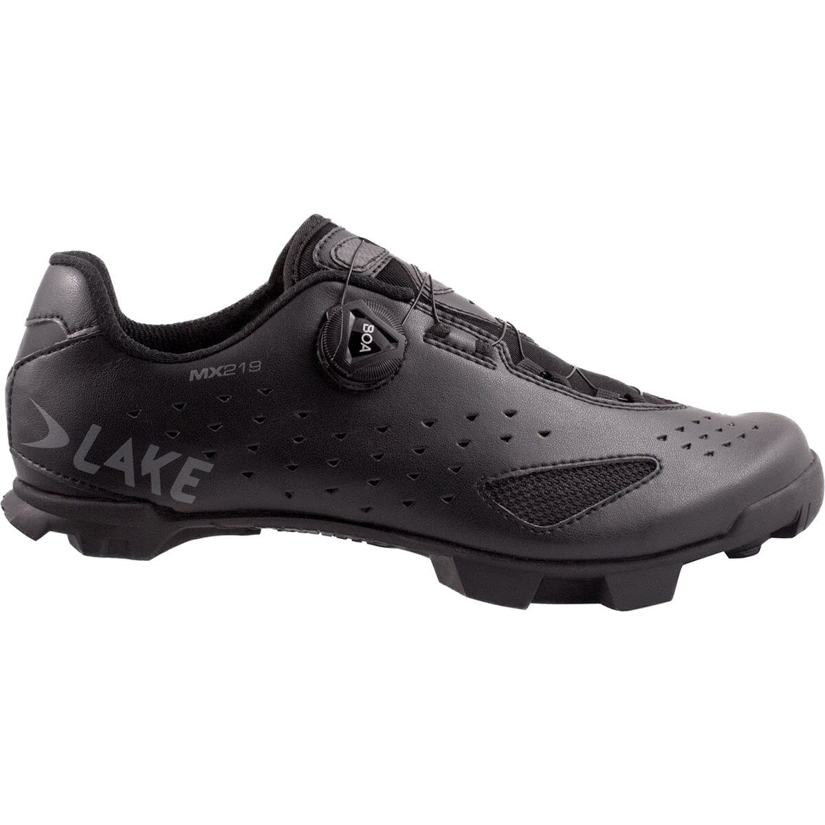 Lake Mx219 Cycling Shoe - Men's Black/Grey, 43.5