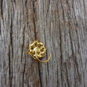 Gold Nose Piercing Indian Nose Stud Big Nose stud Gold Nose Stud Crock Screw Nose Stud Medusa Piercing Gift for her 16g Nose Stud Indian Nose Ring, Green,White