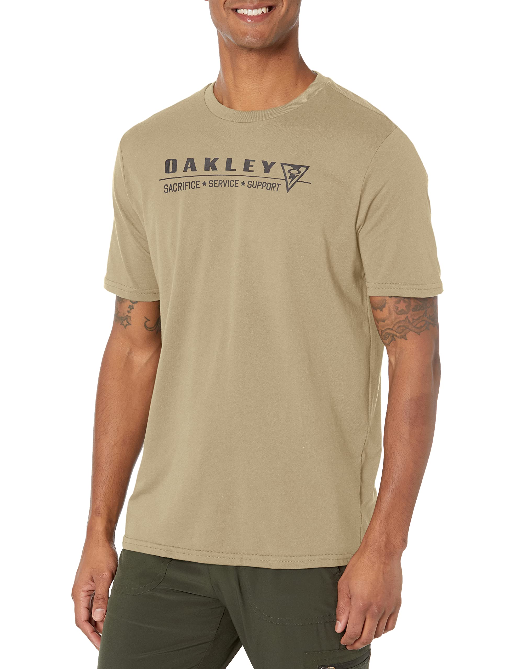 Oakley Standard Issue Pillars Tee, Military Tan, Medium