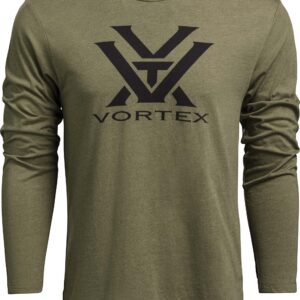 Vortex Optics Core Logo Long Sleeve Shirts (Military Heather, Medium)