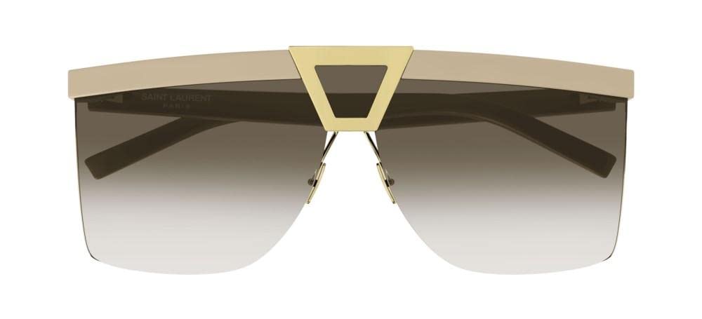 SAINT LAURENT SL 537 PALACE Ivory/Brown Shaded 99/1/145 women Sunglasses