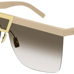 SAINT LAURENT SL 537 PALACE Ivory/Brown Shaded 99/1/145 women Sunglasses