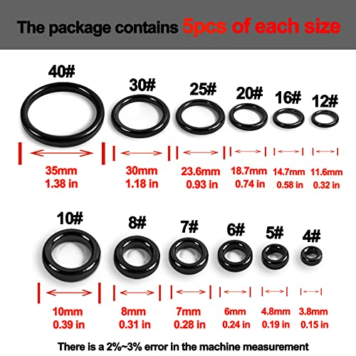 FishTrip Fishing Rod Eyelet Repair Kit 60Pcs Fishing Rod Repair Kit 12 Sizes Fishing Pole Ceramic Guides Rings Replacement Kit