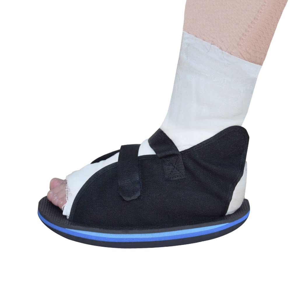 Post Op Shoe Plaster Cast Shoe Medical Open Toe Foot Protection Cast Boot Recovery Gypsum Shoe for Injury Sprained Ankle