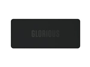 glorious sound dampening keyboard mat (13.7 x 5.7 in.) - compact keyboard deskpad - non-slip rubber base, washable cloth surface, durable stitched edges