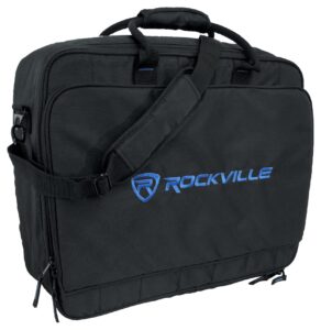 rockville mb1916 dj gear mixer gig bag case 19" x 15.5" x 7"