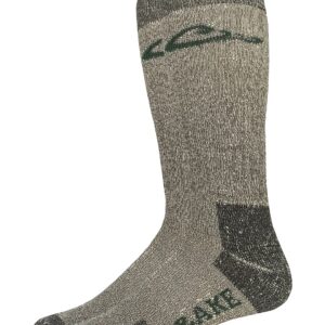 Drake Men's Heavyweight Merino Wool Full Cushion Tall Boot Socks 1 Pair Pack (as1, alpha, l, regular, regular, Brown, Large)