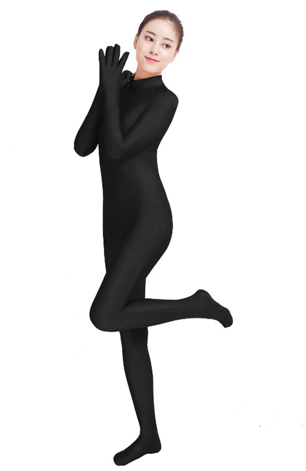 Lifup Spandex Dance Leotard Unitard Catsuit for Adults black XL