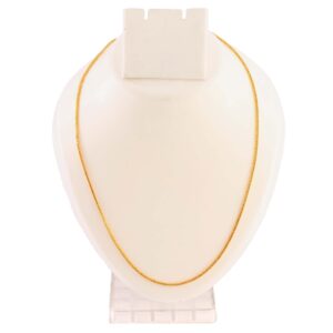 JewarHaat Chain Indian K Gold Plated Handmade Daily Use Fashionable Link Jewelry for Men, Women (Simple Square Design)