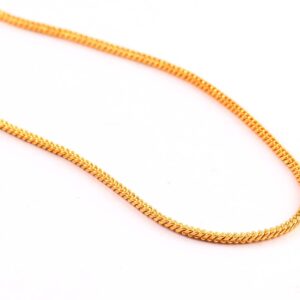 JewarHaat Chain Indian K Gold Plated Handmade Daily Use Fashionable Link Jewelry for Men, Women (Simple Square Design)