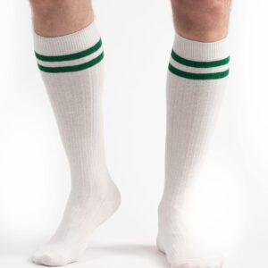 SERICI 4 x Mens Knee High Cotton Striped Socks | Over the Calf Socks | Dress Socks | Size 9-11