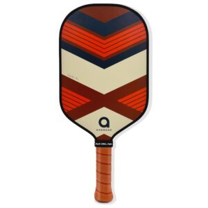 a. anbrose pickleball paddle, capitan pro series | elongated paddle shape | usapa approved | comfort cushion grip | fiberglass face | polypropylene honeycomb core | lightweight | fabric paddle cover.