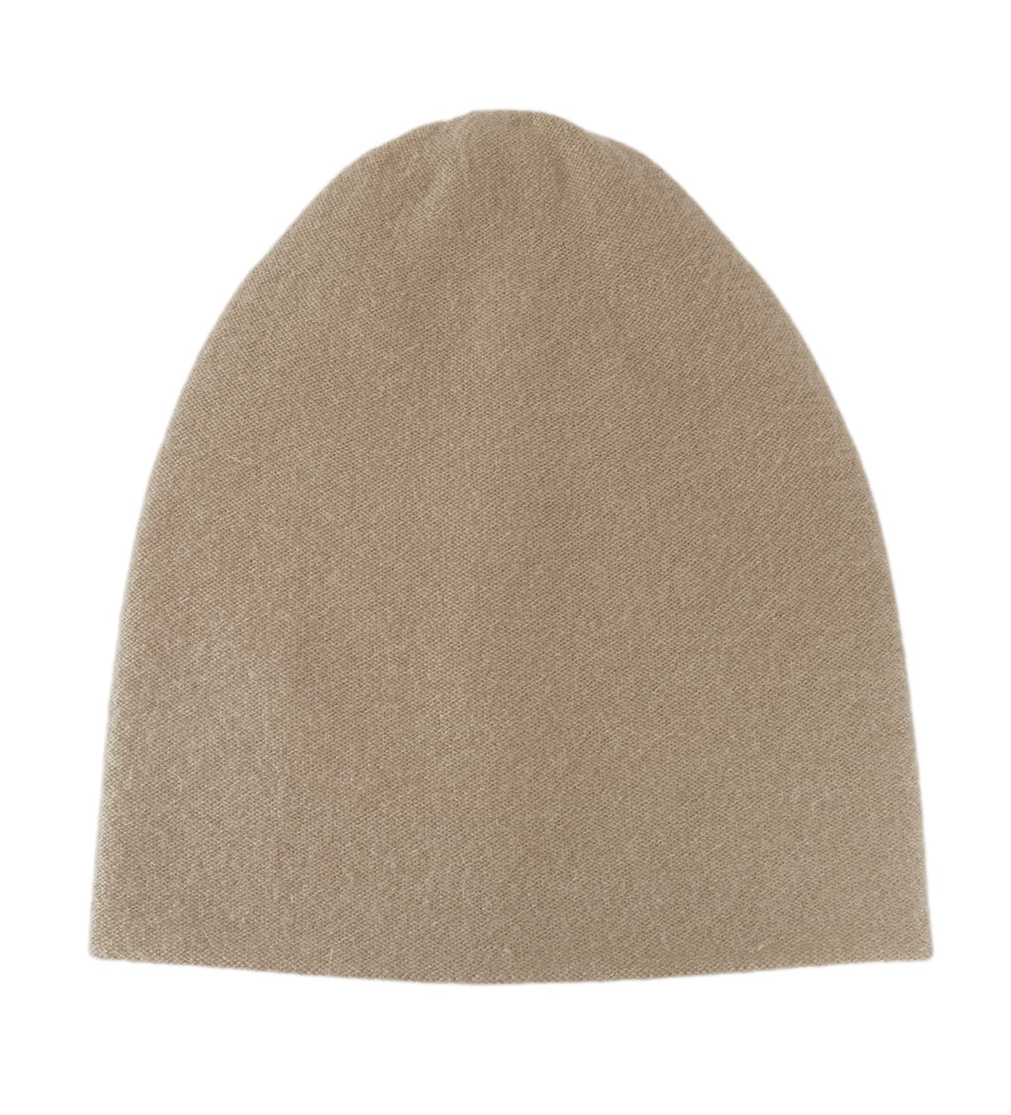 Villand 100% Cashmere Beanie Hat for Women and Men with Gift Box, Double-Layered Ski Cap, Knitted Cashmere Hat for Winter (Undyed Camel)