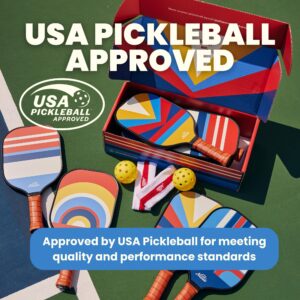 Nettie Pickleball Co - Classic Pickleball Paddle | USA Pickleball Association Approved | Lightweight Carbon Fiber Honeycomb Core (Ashbury)