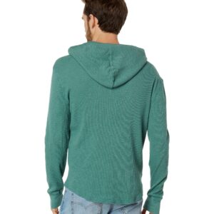 Lucky Brand Garment Dye Thermal Hoodley Sea Pine XL