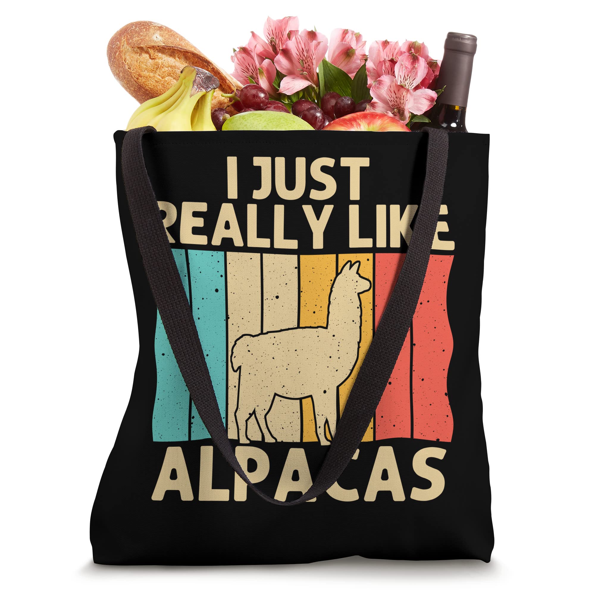 Vintage Alpaca Design For Men Women Kids Boys Girls Llama Tote Bag