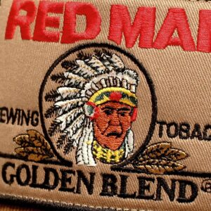 Red Man Chewing Vintage Patch Hat (1990s) Redman Retro Classic Snapback Cap