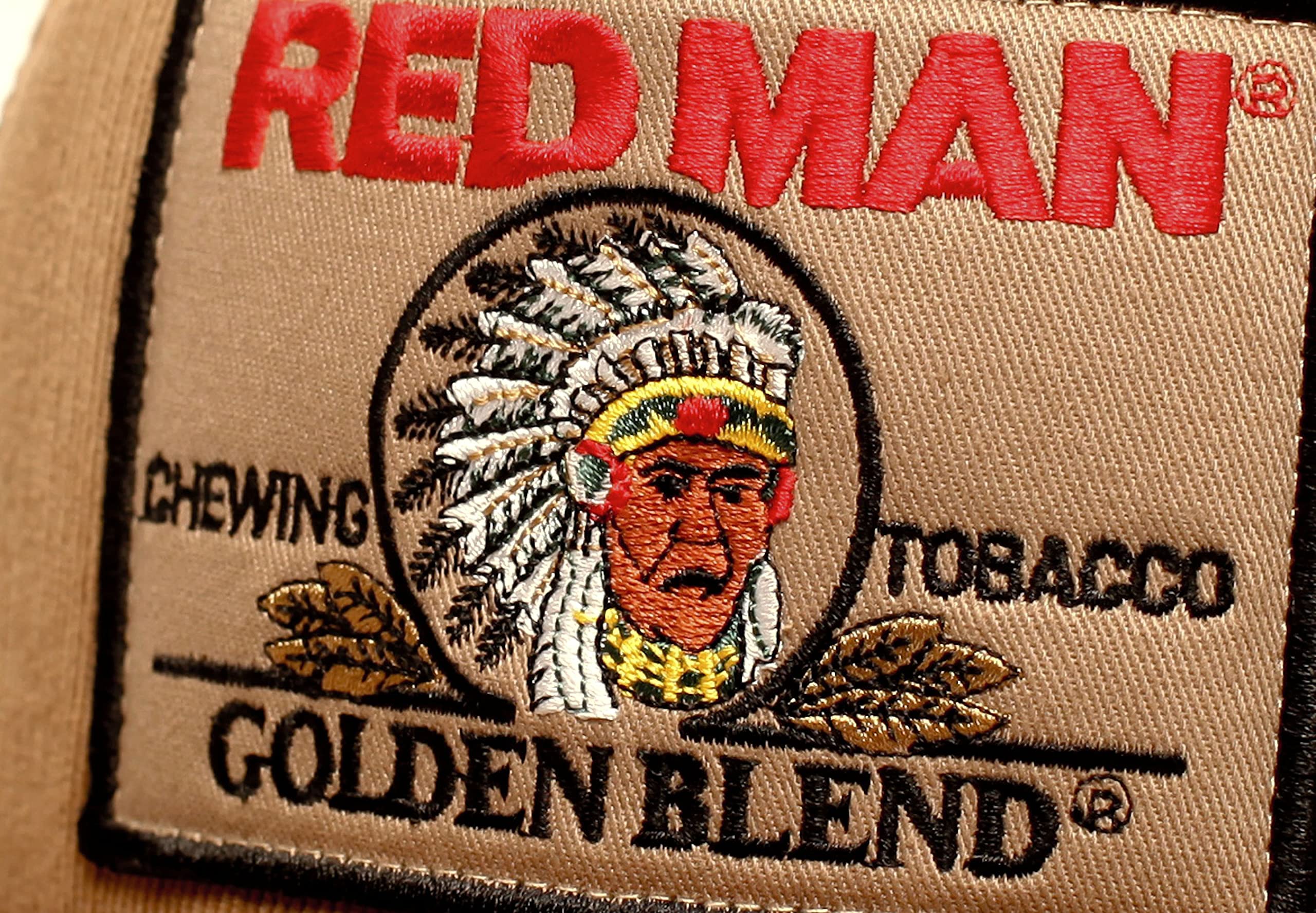 Red Man Chewing Vintage Patch Hat (1990s) Redman Retro Classic Snapback Cap