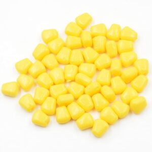 Corn Smell Bait 50Pcs Fishing Corn Artificial Corn Smell Carp Fishing Lure Silicone Soft Plastic Bait Tackle Floating Lures Fishing Accessories