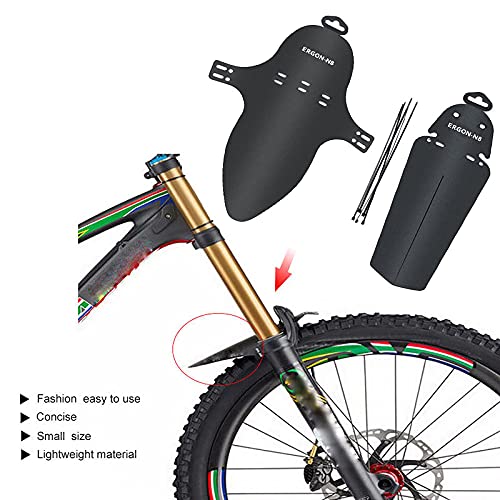 LOFFYMILLER Bike Fender Mountian Bike Fenders 26'' Front Rear Bike Mudguard Removable Bicycle Dirt Guard for Road Cycling Mountain MTB (A-Fish)