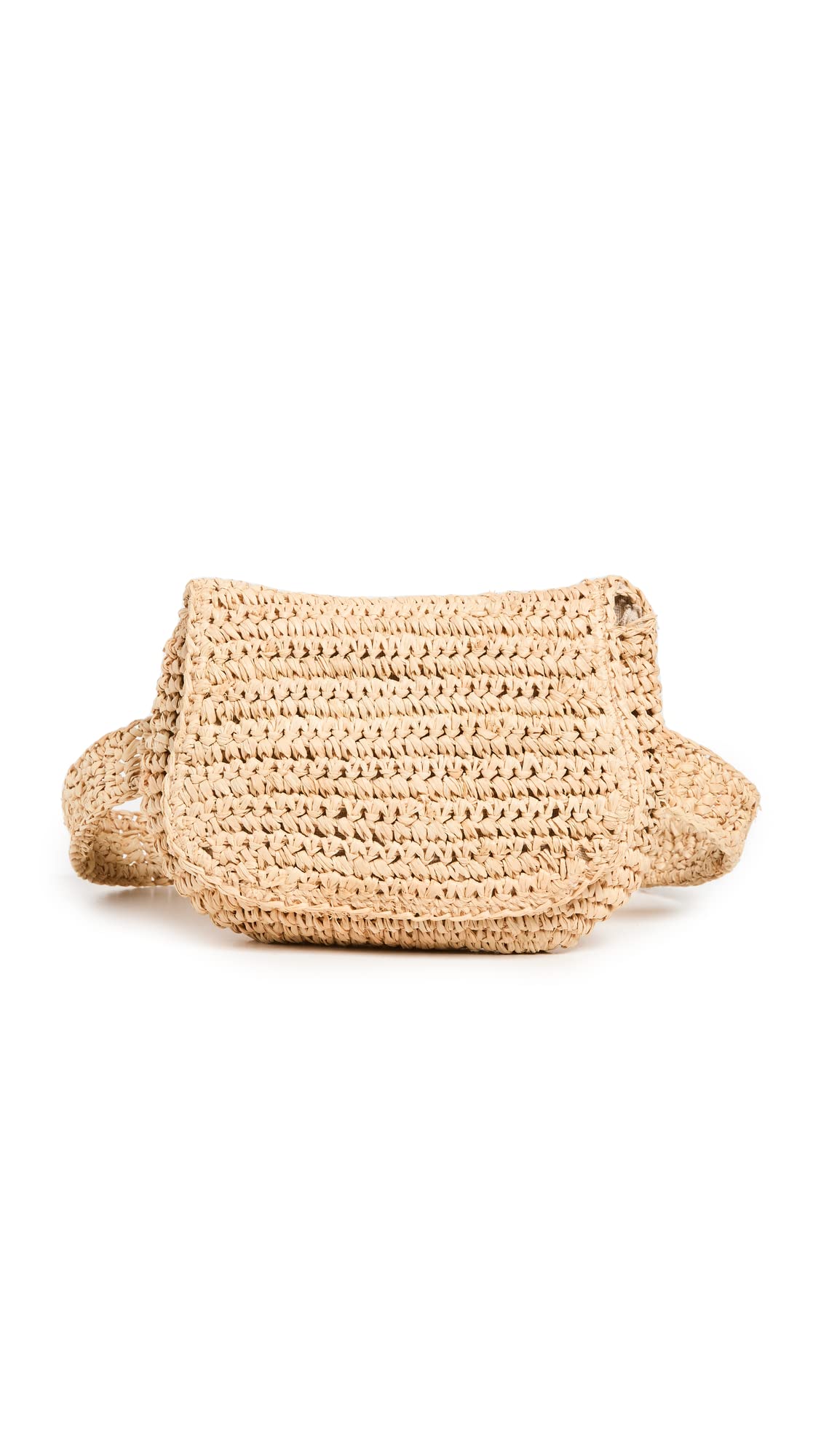 Hat Attack Women's Straw Belt Bag, Natural, Tan, One Size