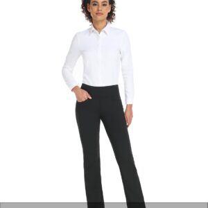 Safort 28" 30" 32" 34" Inseam Regular Tall Bootcut Yoga Pants, 4 Pockets, UPF50+, 31 Inseam, Black, XXXL