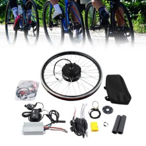 akasping 20in e-bike front wheel conversion kit 36v 250w electric bicycle motor kit with led display high speed brushless gearless hub motor kit