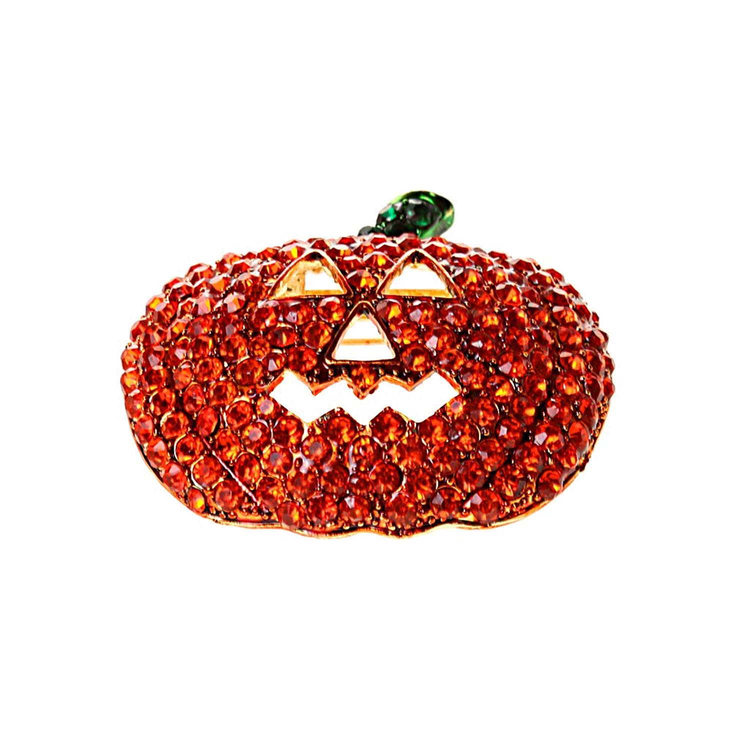 STYLE LOVELY CRYSTAL HALLOWEEN CHRISTMAS PUMPKIN BROOCH PIN JEWELRY GIFT FASHION BROACH Clever design