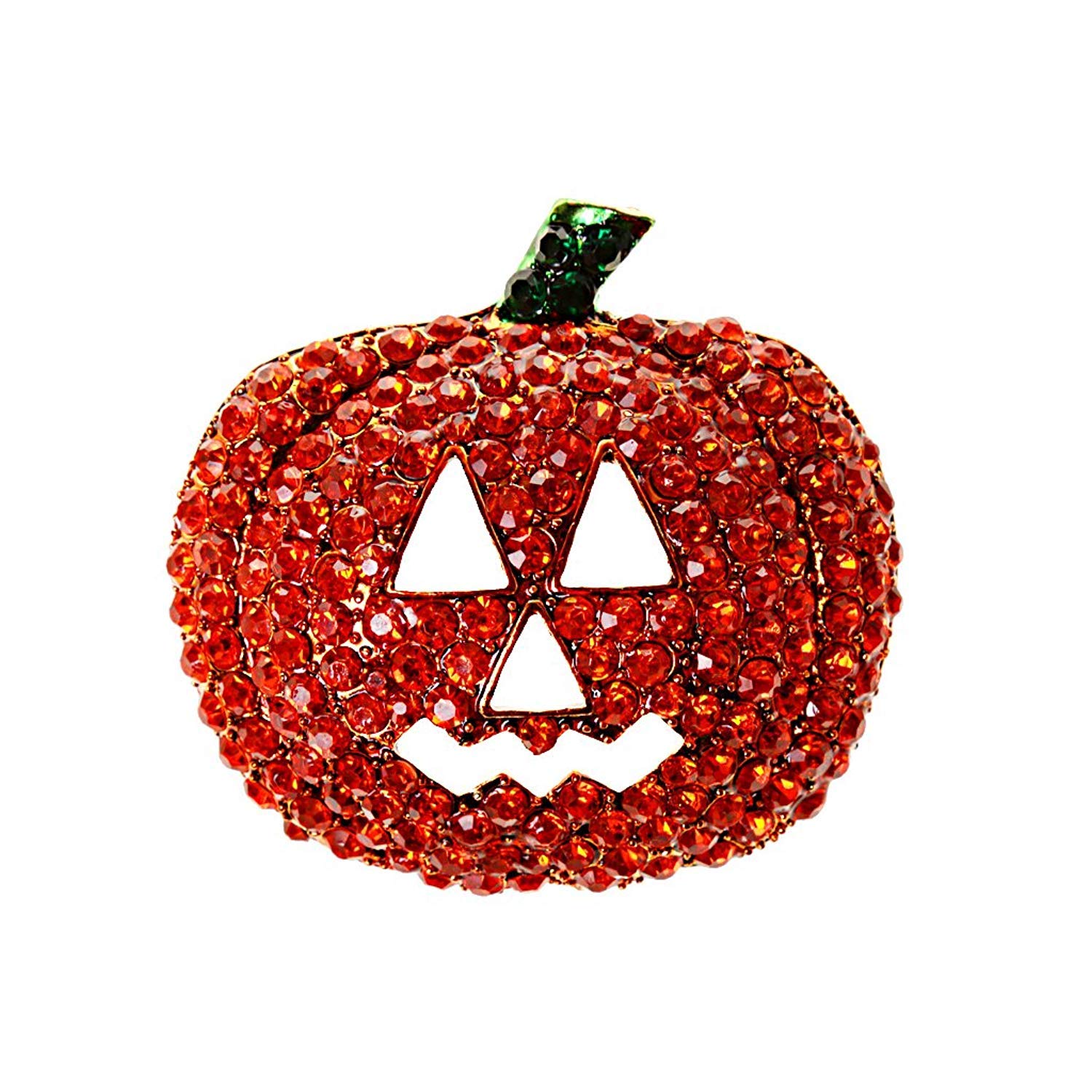 STYLE LOVELY CRYSTAL HALLOWEEN CHRISTMAS PUMPKIN BROOCH PIN JEWELRY GIFT FASHION BROACH Clever design