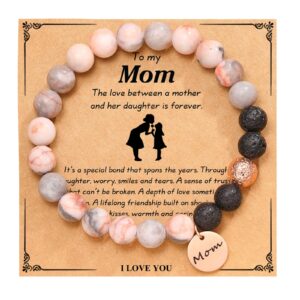 UPROMI Mothers Day Gifts for Mom Gifts from Daughter Son, Best Mom Ever Gifts, Great Birthday Gifts for Mom Bracelet Mama Mother of The Bride Groom Gifts