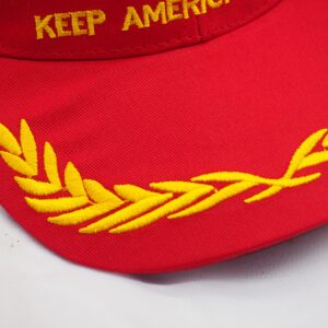 2pcs Trump Hat 2024 Trump Keep America Great Red Baseball Cap with America Flag Adjustable Cap