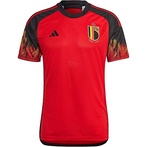 adidas Beligium Home Men's Soccer Jersey World Cup 2022 (M) Red/Black