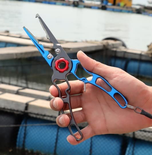 FRAHS Fishing Pliers, Aluminum Alloy Fishing Gear, Fishing Tools & Accessories Fishing Gifts for Men