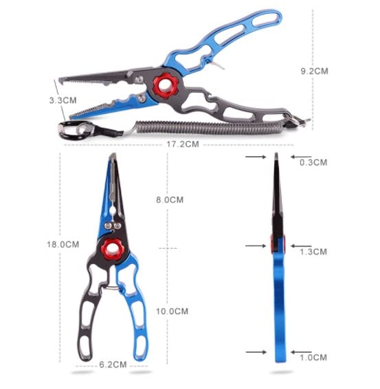 XIXIDIAN Fishing Pliers, Aluminum Alloy Fishing Gear, Fishing Tools & Accessories for Angler Friends or Family