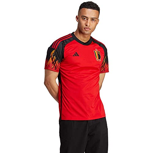 adidas Beligium Home Men's Soccer Jersey World Cup 2022 (M) Red/Black