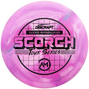 discraft limited edition 2022 tour series alexis mandujano swirl esp scorch distance driver golf disc - 170-172g - colors will vary