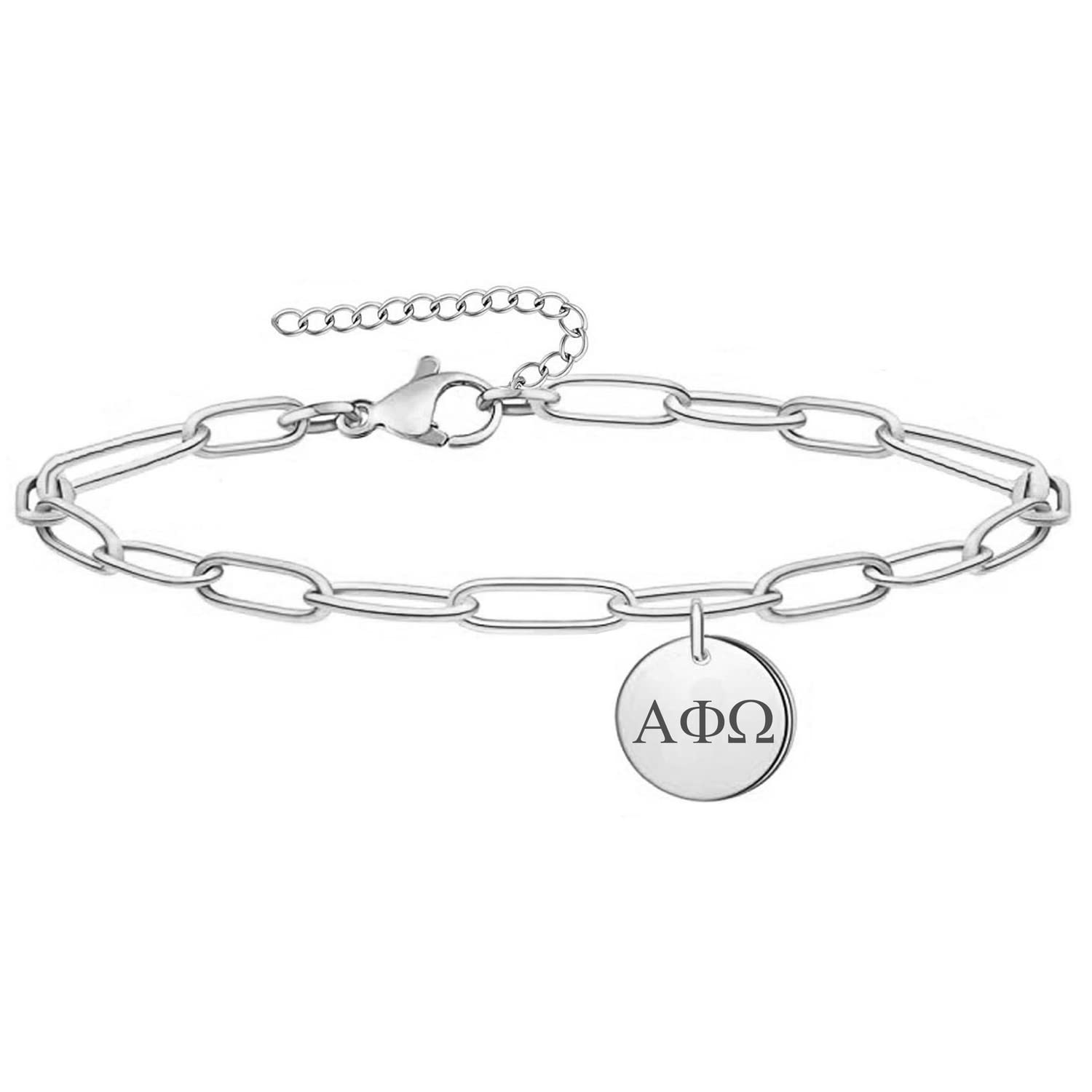 Sorority Things Alpha Phi Omega Bracelet Sorority Paper Clip Bracelet