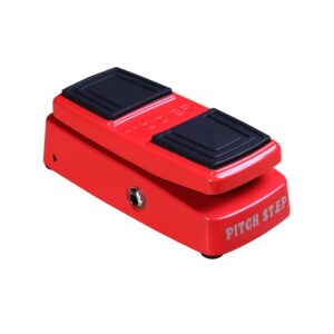 mooer pitch step expression guitar effect pedal polyphonic pitch shifter, all-in-one, optional dry dignal, adjustable shifting range(red)