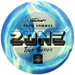 discraft limited edition 2022 tour series adam hammes swirl esp zone putter golf disc - 173-174g - colors will vary