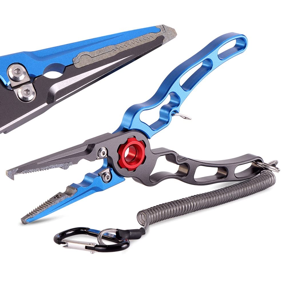 XIXIDIAN Fishing Pliers, Aluminum Alloy Fishing Gear, Fishing Tools & Accessories for Angler Friends or Family